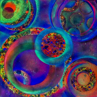 Print of Abstract Outer Space Paintings by Candy J Bradley