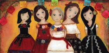 Print of Family Paintings by Flor Larios