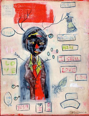 Frida - Inspired by Basquiat image