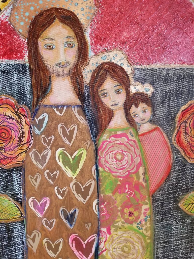Original Modern Family Painting by Flor Larios