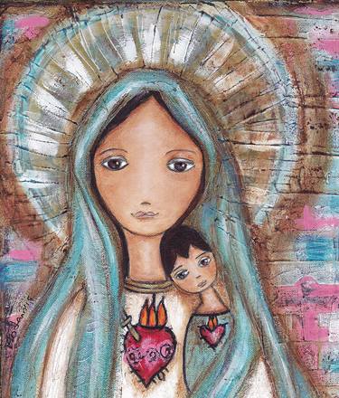 Immaculate Conception with Child - Limited Edition of 1 thumb