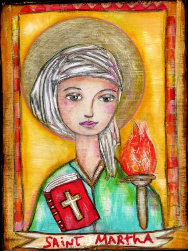 Print of Folk Religious Paintings by Flor Larios