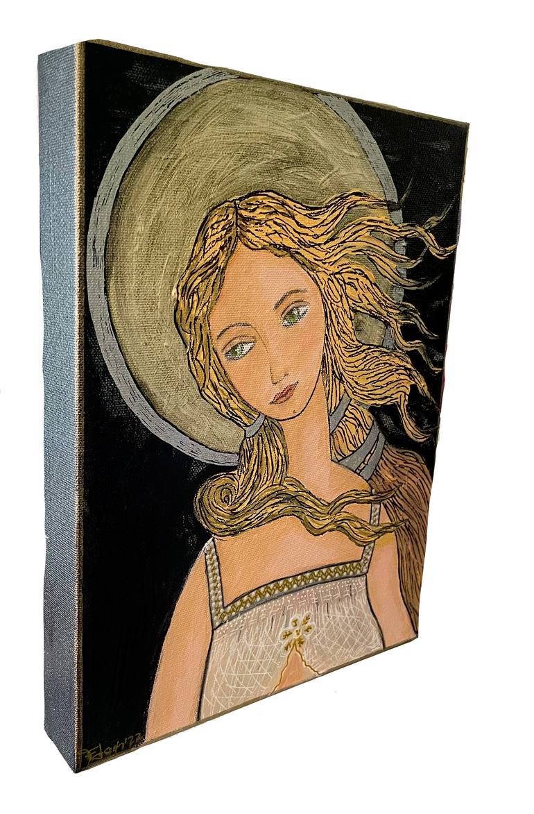 Original Figurative Women Painting by Flor De Maria Luna De Larios