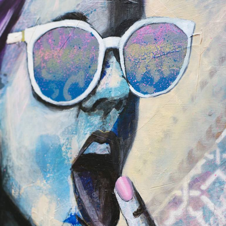 Original Street Art Women Painting by Criss Chaney