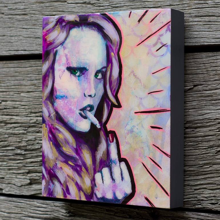 Original Street Art Women Painting by Criss Chaney