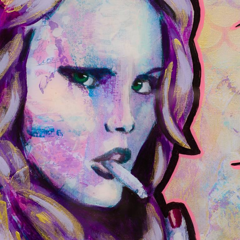 Original Street Art Women Painting by Criss Chaney