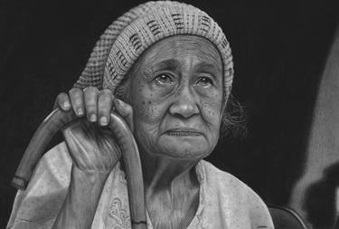 Original Photorealism People Drawings by Kemal Sabilla Rusdiantama