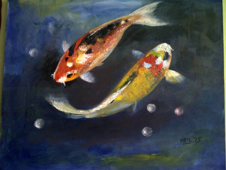 cute fish painting