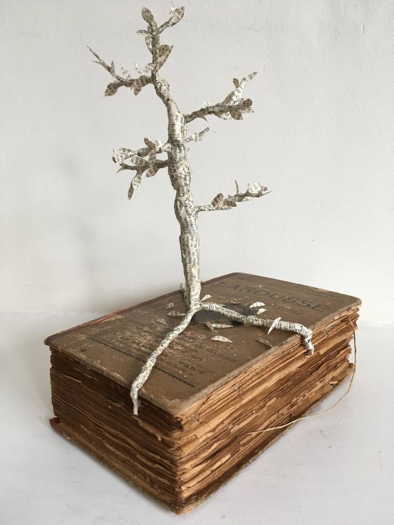 Original Figurative Tree Sculpture by Stephane Godec