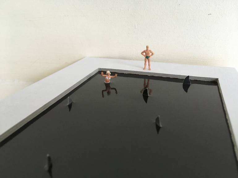 Original Figurative Water Sculpture by Stephane Godec