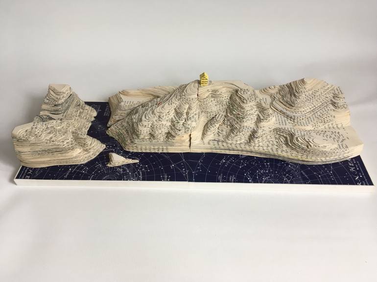 Original Abstract Seascape Sculpture by Stephane Godec