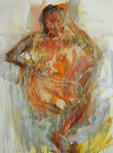Original Figurative Nude Paintings by Lisa Lewis