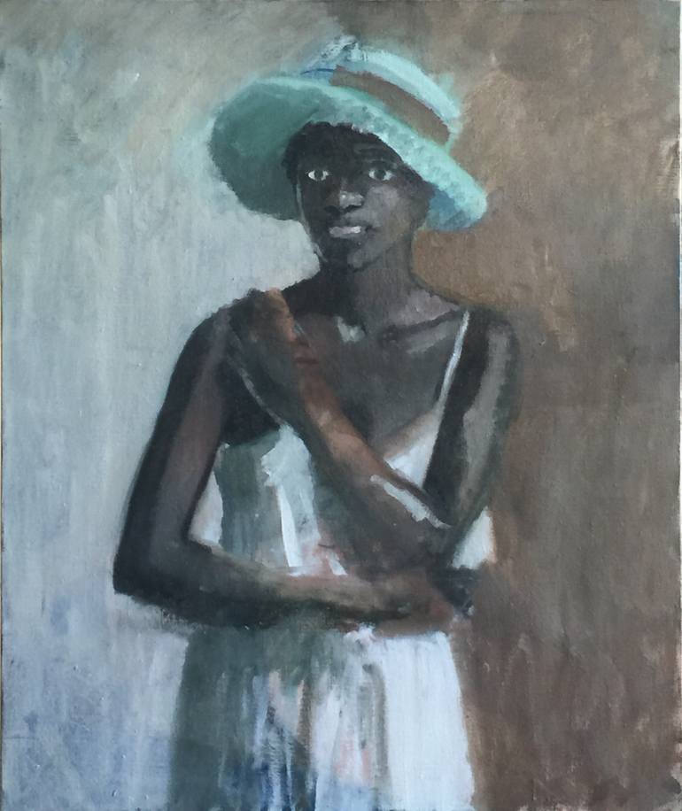 Africa Girl Painting by Dorian Allworthy | Saatchi Art