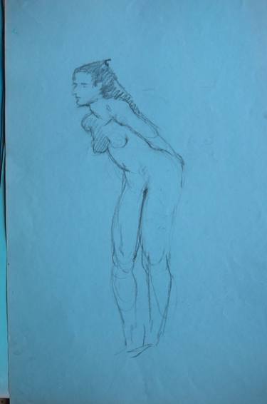 Print of Nude Drawings by Dorian Allworthy