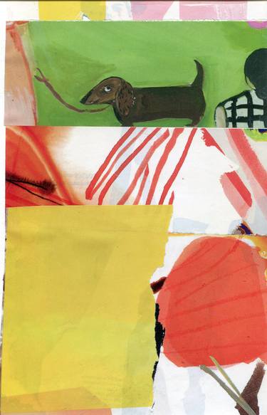 Original Modern Animal Collage by Dara Kane