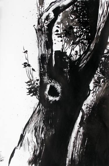 Print of Realism Tree Drawings by Jaco art enjoyment
