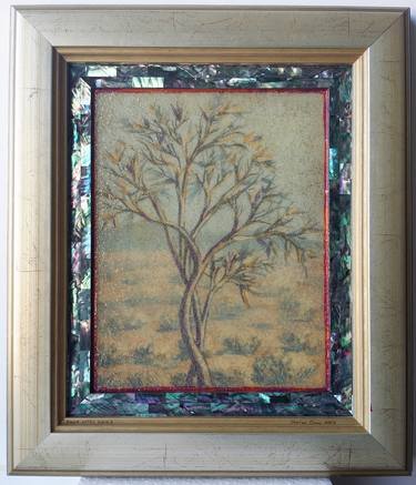 Original Impressionism Tree Collage by Marian Crane