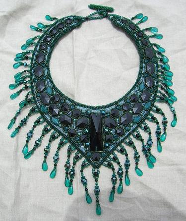 Black and Emerald Collar thumb