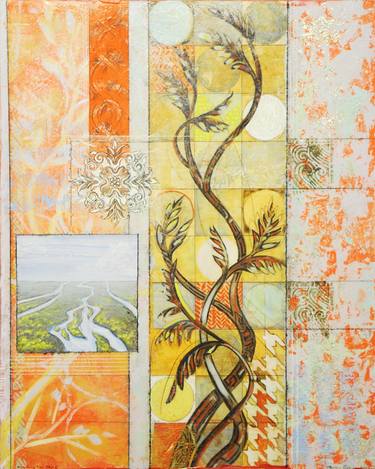 Print of Botanic Collage by Marian Crane