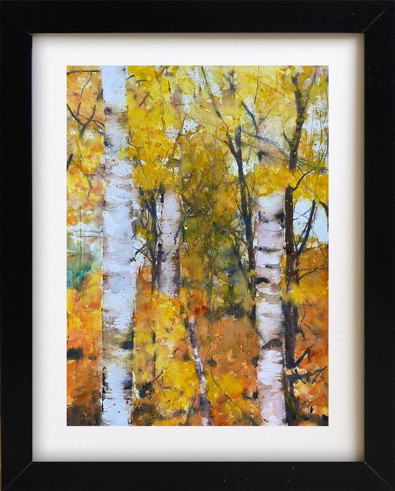 Original Contemporary Tree Painting by Teresa Tanner