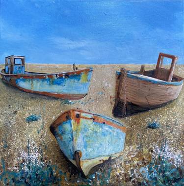 Print of Impressionism Boat Paintings by Teresa Tanner