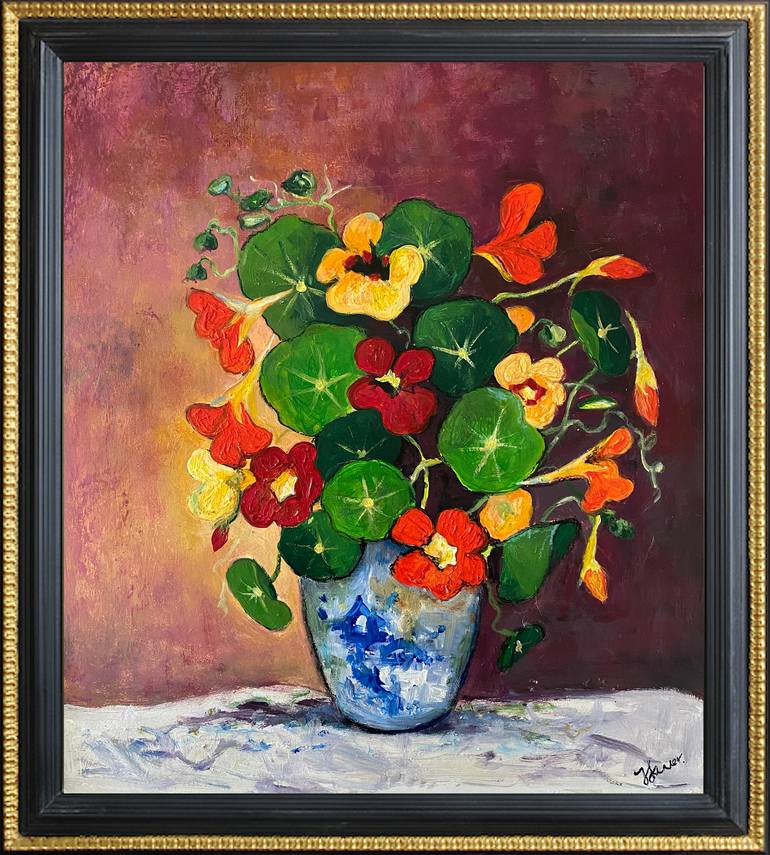 Original Contemporary Floral Painting by Teresa Tanner