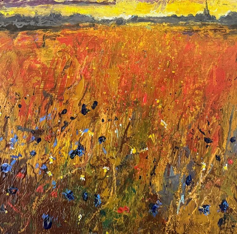 Original Abstract Landscape Painting by Teresa Tanner