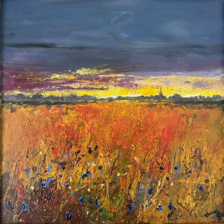 Original Abstract Landscape Painting by Teresa Tanner