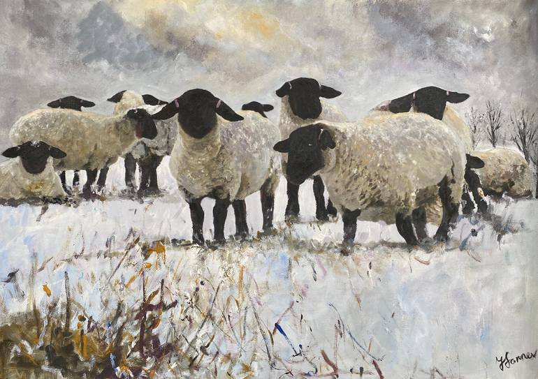 Original Contemporary Animal Painting by Teresa Tanner