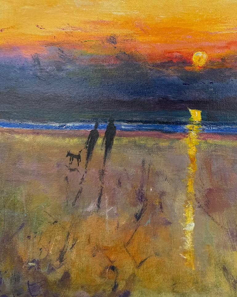 Original Abstract Beach Painting by Teresa Tanner