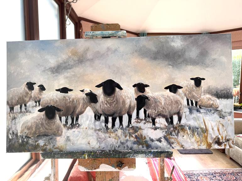 Original Contemporary Animal Painting by Teresa Tanner