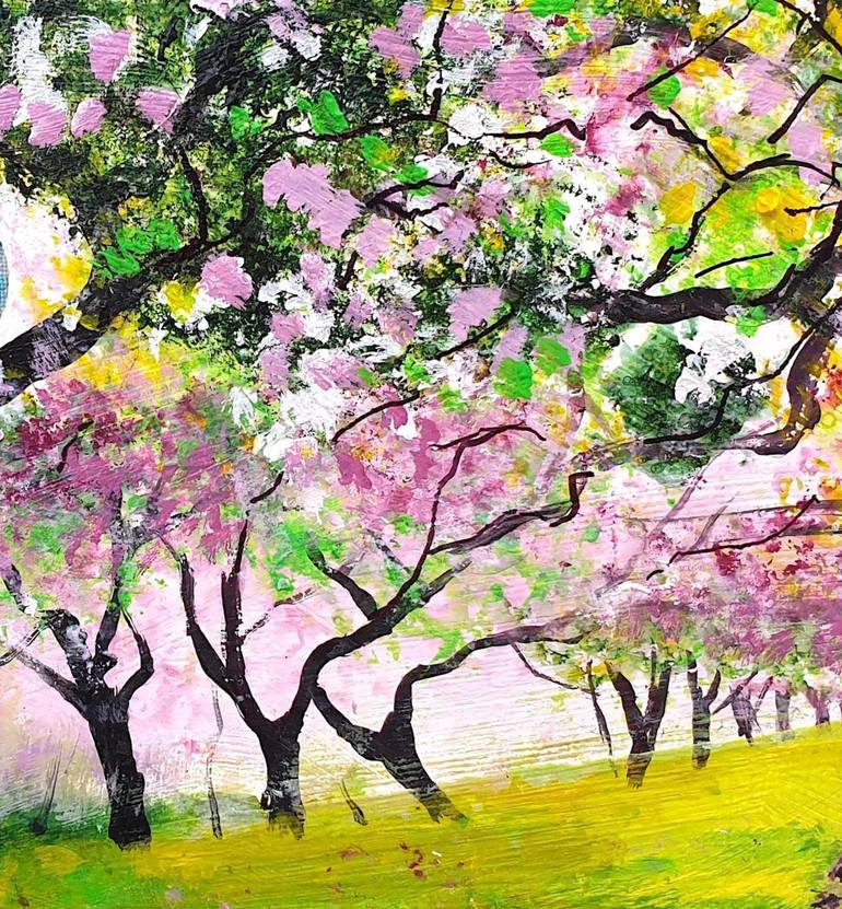 Original Impressionism Seasons Painting by Teresa Tanner