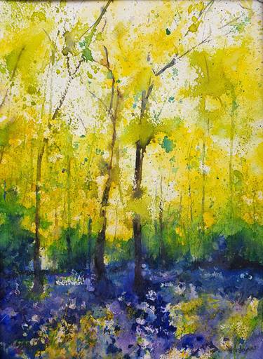 Saatchi Art Artist Teresa Tanner; Painting, “Bluebell Glade Spring” #art