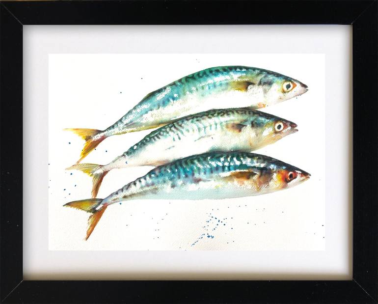 Original Figurative Fish Painting by Teresa Tanner