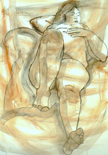 Original Nude Drawings by Ellen Stoeltie