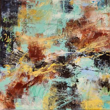 Original Abstract Expressionism Abstract Paintings by Gina Battle