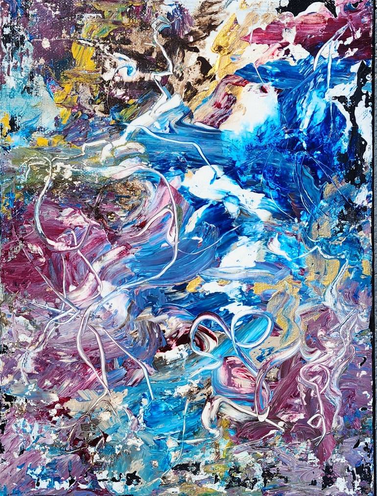 Original Contemporary Abstract Paintings by Gina Battle