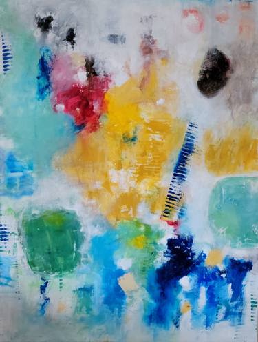 Original Abstract Expressionism Abstract Paintings by Gina Battle