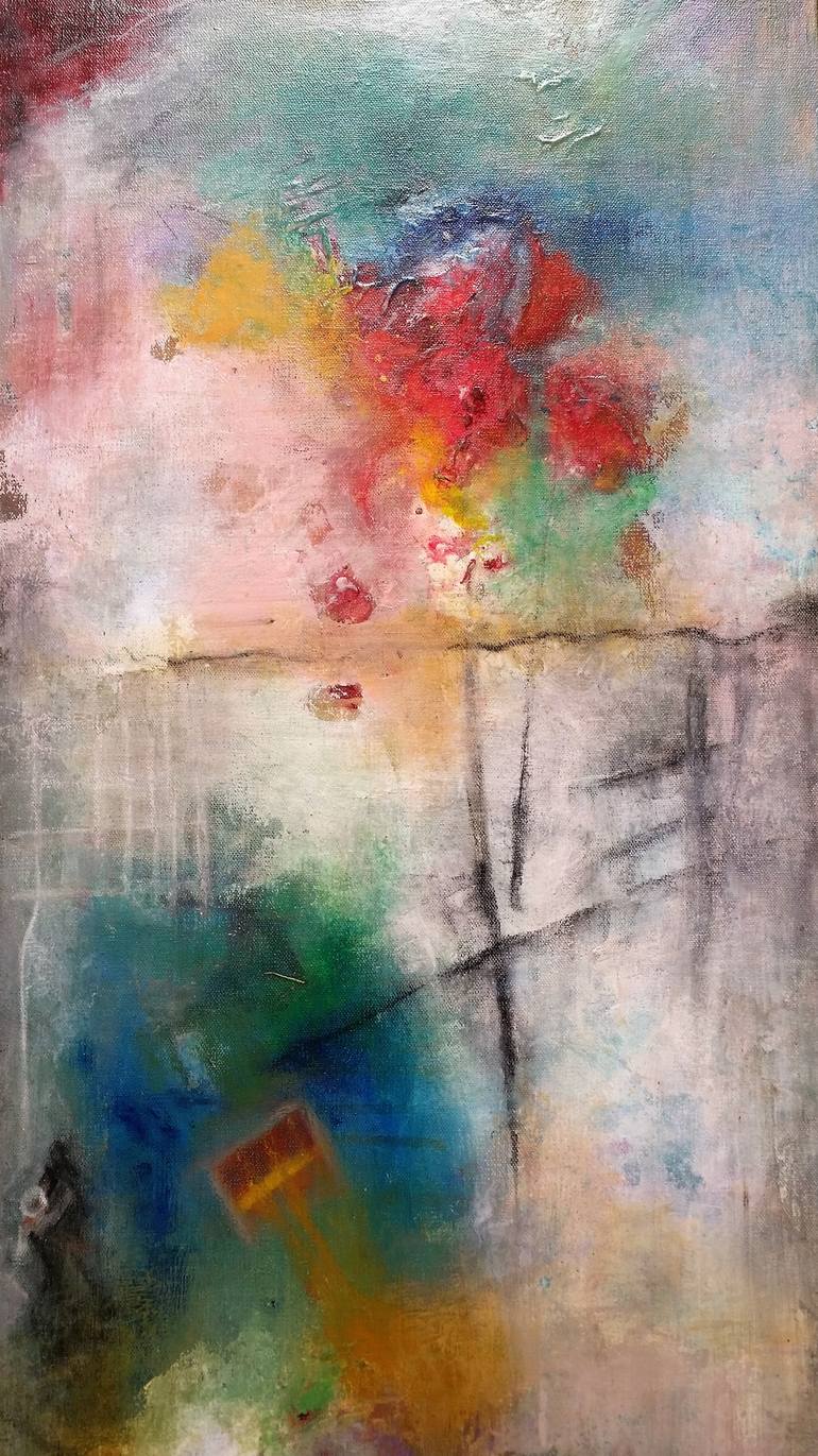 Original Abstract Expressionism Abstract Painting by Gina Battle