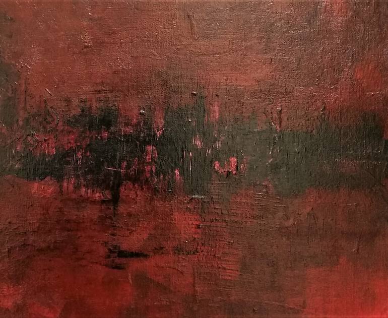 Original Abstract Expressionism Abstract Painting by Gina Battle