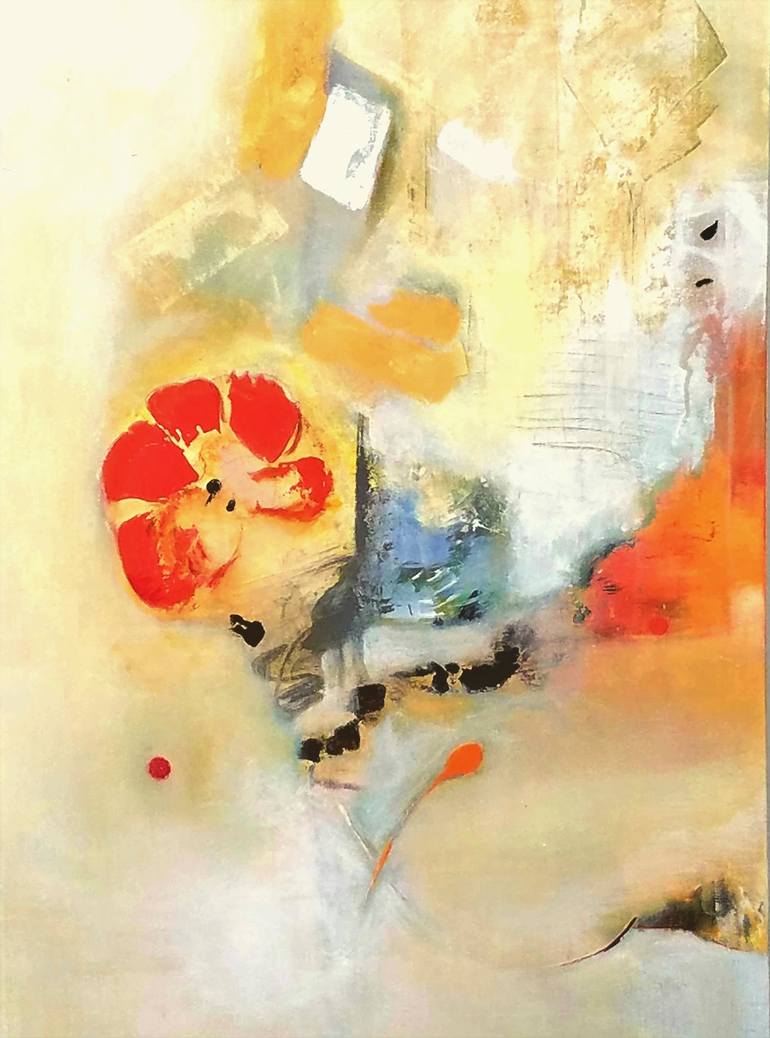 Original Abstract Expressionism Abstract Painting by Gina Battle