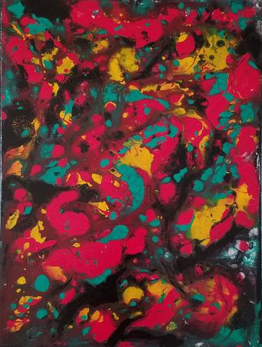 Original Abstract Expressionism Abstract Paintings by Gina Battle