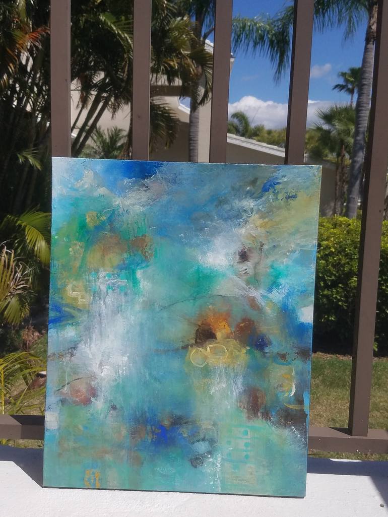 Original Abstract Expressionism Abstract Painting by Gina Battle