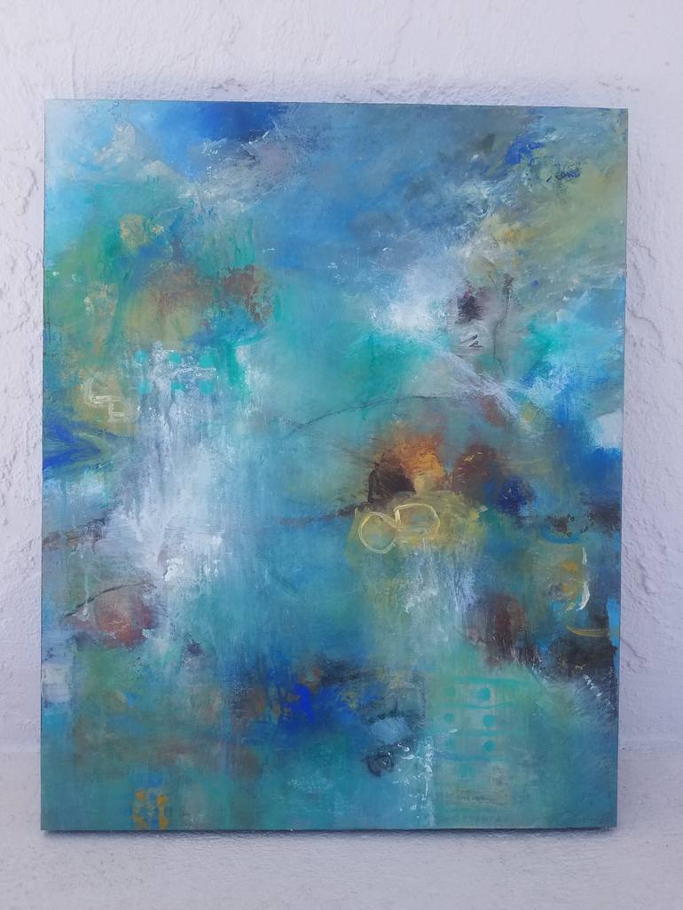 Original Abstract Expressionism Abstract Painting by Gina Battle