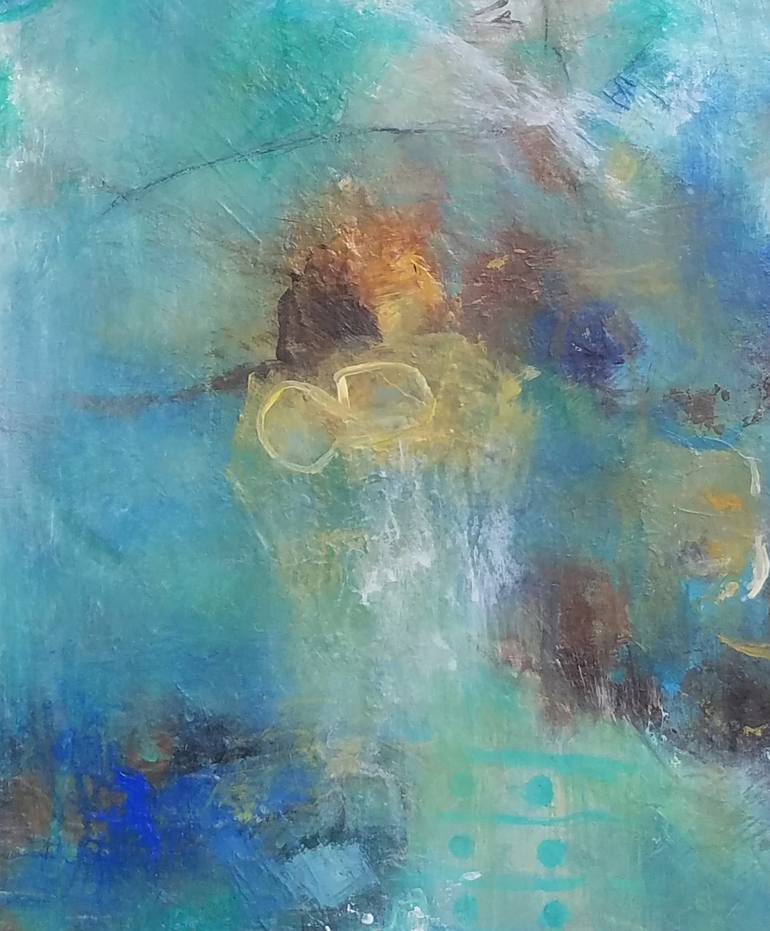 Original Abstract Expressionism Abstract Painting by Gina Battle