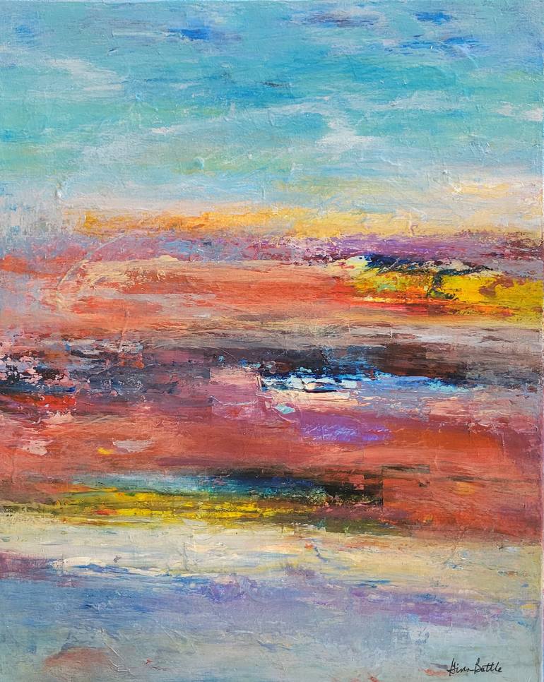 Horizon VII Painting by Gina Battle | Saatchi Art