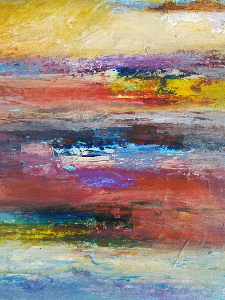 Original Abstract Expressionism Abstract Painting by Gina Battle