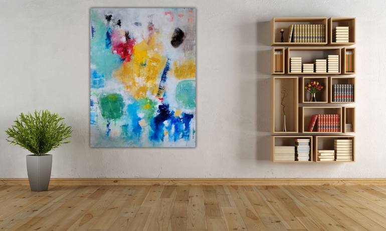 Original Abstract Expressionism Abstract Painting by Gina Battle