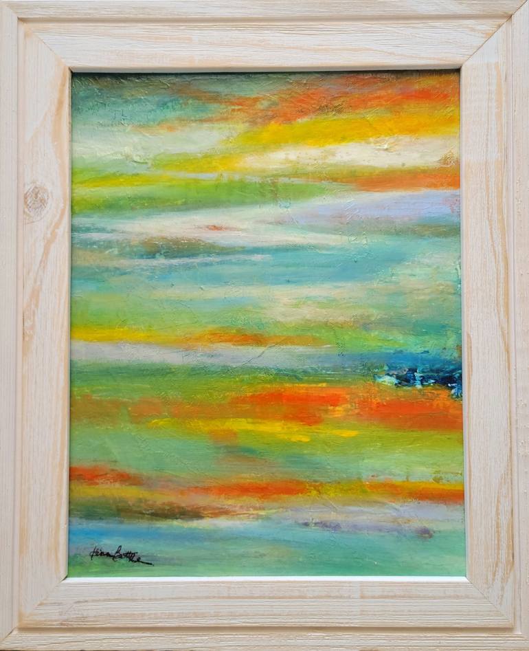 Original Abstract Expressionism Abstract Painting by Gina Battle
