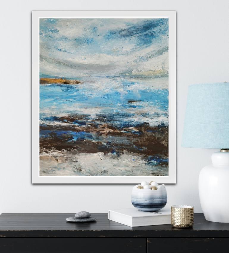 Original Abstract Landscape Painting by Gina Battle